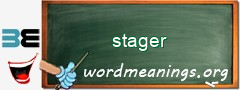 WordMeaning blackboard for stager